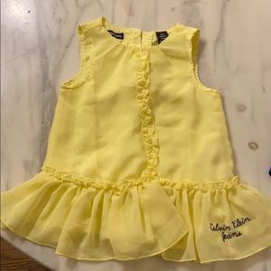Pale yellow sleeveless blouse KIDS